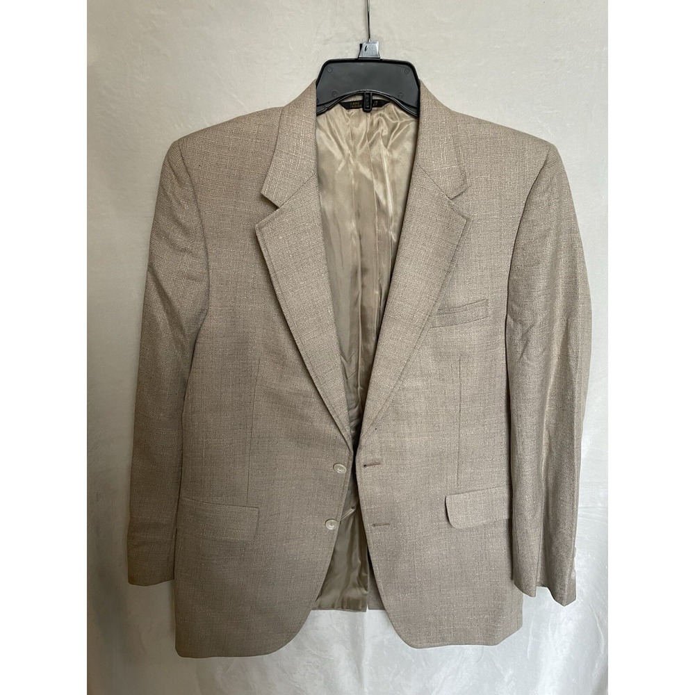Vintage KINGSRIDGE SPORT COAT‎ BLAZER JACKET Custom Fabric Camel/Tan Union Made